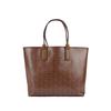 Michael Kors Vintage Logo Print Large Capacity Tote Bag Women Tote Bags Caramel-Brown 35H1T2JT3C-LUGGAGE