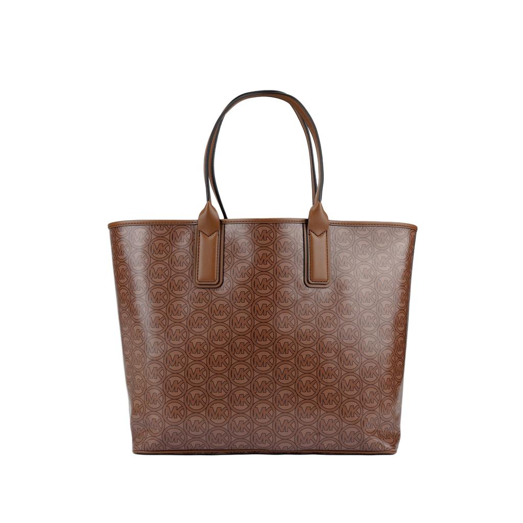 Michael Kors Vintage Logo Print Large Capacity Tote Bag Women Tote Bags Caramel-Brown 35H1T2JT3C-LUGGAGE