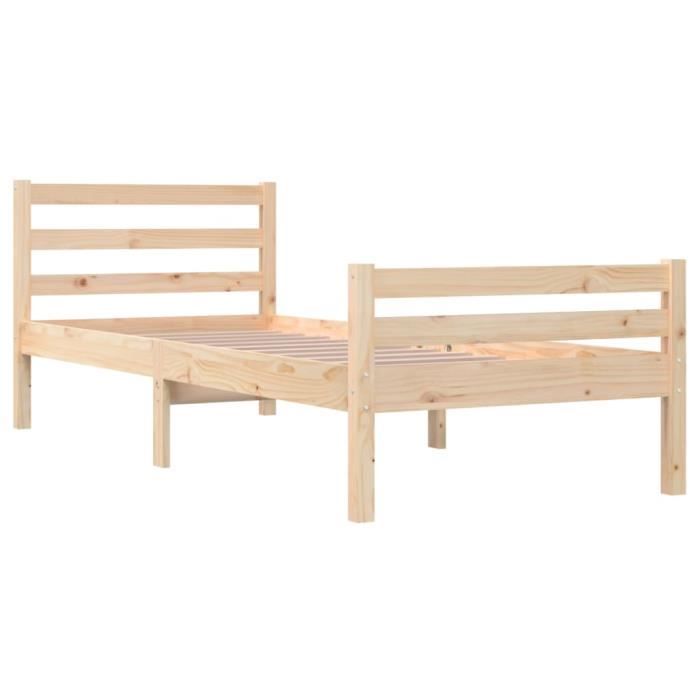 VidaXL Bed Frames Solid Wood 100x200 Cm 814809