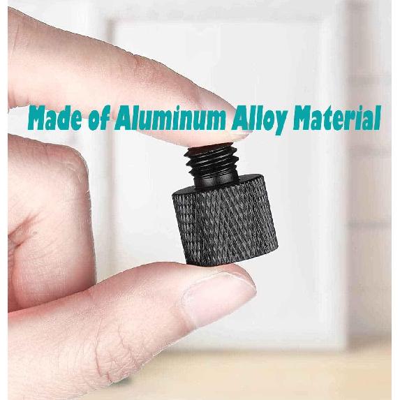 Aluminum Alloy 1/4 to 3/8 & 3/8 to 1/4 Camera Tripod Adapter - Male to Female Screw for Camera, Mount, Monitor