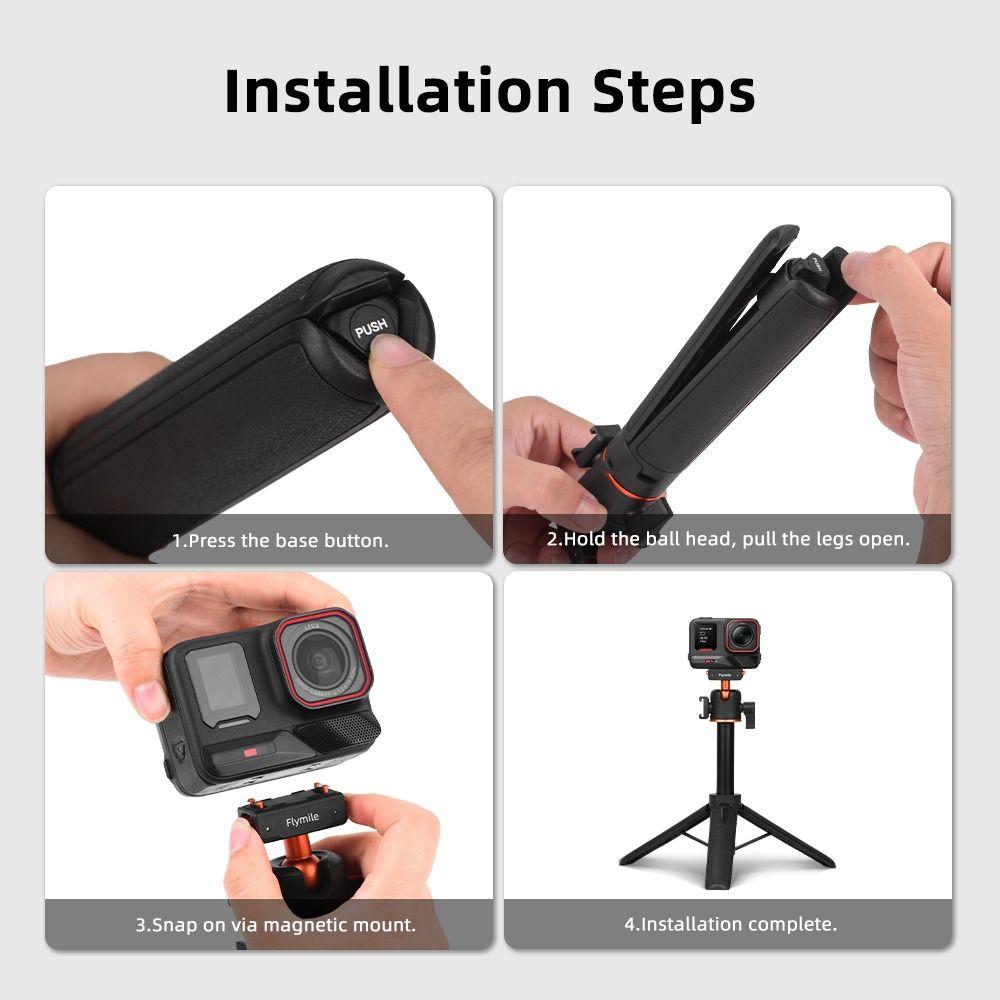 Kaltfuß Selfie-Stick Stativ für Insta360 Ace/Ace Pro/2/X5/X4/X3 Actionkamera Zubehör