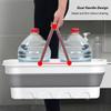 Leicht zu haltender faltbarer Wischmopp-Eimer Rechteckiges faltbares Waschbecken Zusammenklappbarer platzsparender Eimer für den Heimgebrauch Toiletten-Feines Zubehör