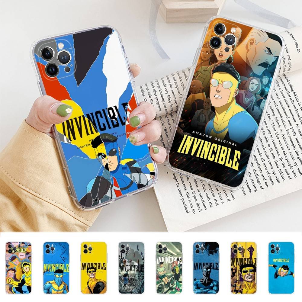 Superhero Invincible Anime For IPhone 17 16 15 14 13 12 Mini 11 Pro Max Transparent Case