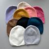 Simple Rabbit Fur Rabbit Velvet Knitted Stacking Hat Women's Autumn and Winter Fashion Versatile Warm Ear Protector Cold Hat