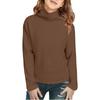 Children's Fashionable Casual Fleece Turtleneck Long-sleeved Top