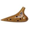 Ocarina en bois Kikutani Alto C à 12 trous en bambou avec pochette KOC-AC