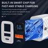 20W USB Charger Fast Charging 2 Ports Type C Phone Charger Adapter for IPhone Samsung Xiaomi Digital Display USB C Wall Charger