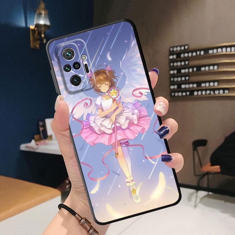 Etui na telefon TPU Soft Shockproof do Redmi 9A 9C 10C 9T 10A K40 Pro 6 7 8 8A 7A K50 9 10 6 Pro Cover Cute Anime Sailors M-Moons