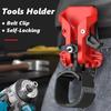 Support de Perceuse Portable Auto-Bloquant avec Clip Ceinture Libération Rapide Haute Dureté Crochet Rapide Organisateur d'Outils pour Outils Portables