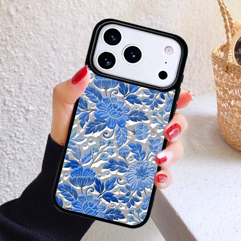 3D Flower Relief Phone Case For iPhone 17 Air 16 15 14 13 12 11 Pro Max Plus