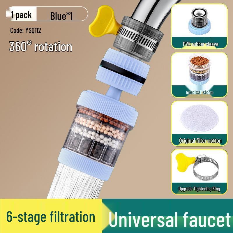 Universal Rotating Anti-Splash Kitchen Faucet Extender