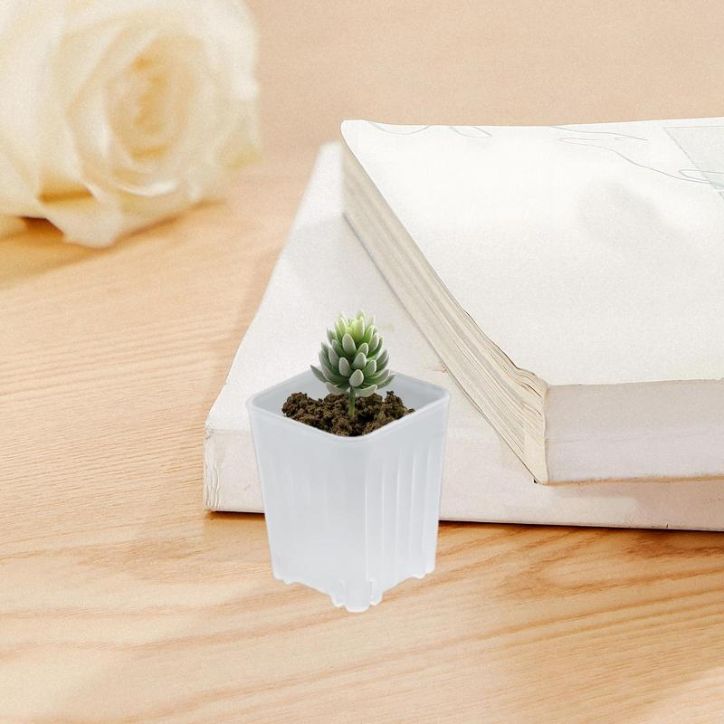 Nursery Plant Pots Breathable Bonsai Plant Pot 10X Seedling Small Holder With Drainage Holes For Flower Succulents Cuttings Yard