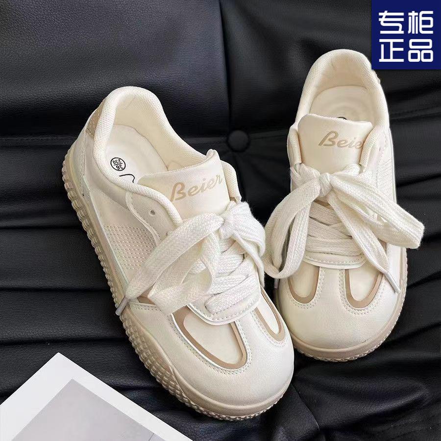 Platform-soled Dexun Shoes 2025 Summer New Mesh Breathable Explosive Board Shoes Niche Original Versatile Little White Shoes Women's Shoes