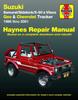 Kniha Suzuki Samurai (86-95), Sidekick (89-98), X-90 (96-98) & Vitara (99-01), Geo Tracker (86-97) & Chevrolet Tracker (98-01) Haynes Repair Manual (USA)