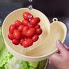 Snail Shape Drain Basket Rotating Fruit Vegetable Washing Bowl with Strainer Automatic Cleaning Basket for Tomato Strawberry