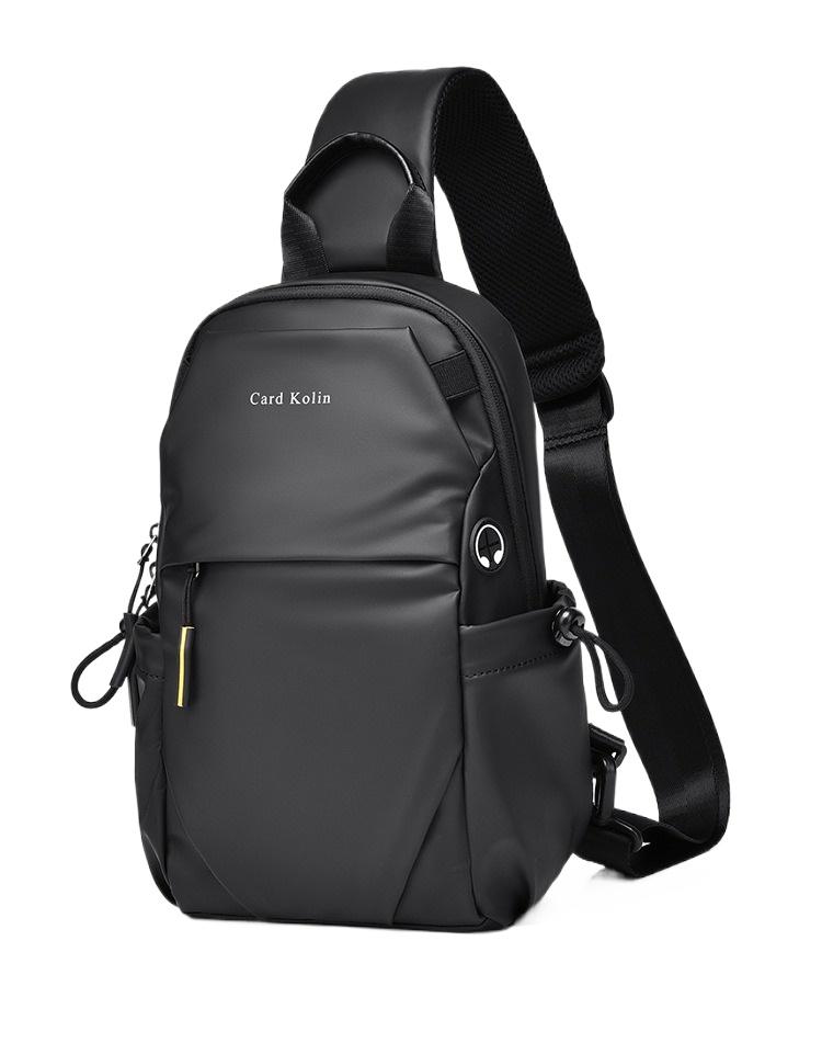 Men Large Capacity Chest Bag, Casual Multifunctional Crossbody Shoulder Bag for Commute