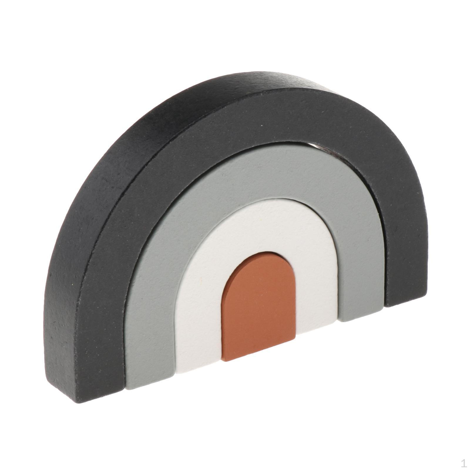 

4 шт./компл., строительные блоки-штабелеры, деревянные игрушки, соответствующие форме, обучение для D