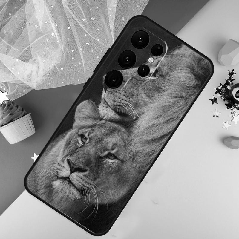 Leopard Tiger Löwe Tier Handyhülle Für Samsung Galaxy S26 S25 S24 S21 S20 S22 S23 Ultra S10 Plus S25 FE Hülle Coque