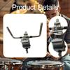 Adjustable Rack Clamp for Drum Stands, Cymbal Holders, Double L-, Holders; Zinc Alloy Design;