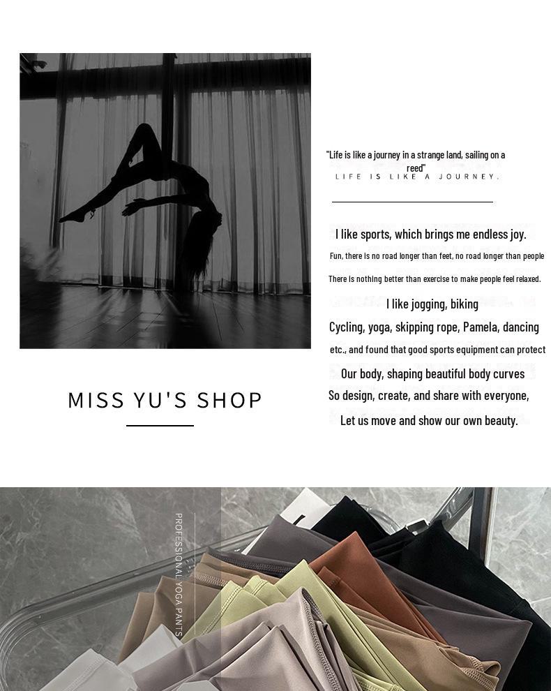 Women's European-Style Nude Yoga Pants: High Waist, Hip Lifting, Abdomen Tightening, Seamless, Nine-Point Length