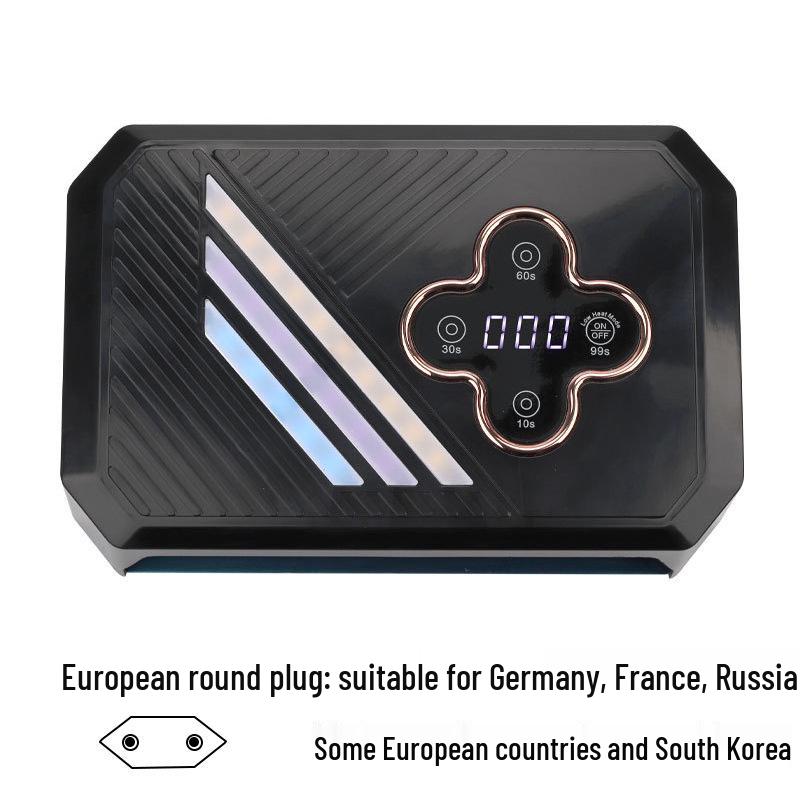 

S18 Двуручная светодиодная лампа для гелевых ногтей: Маникюрный аппарат с сенсорным экраном 268 Вт