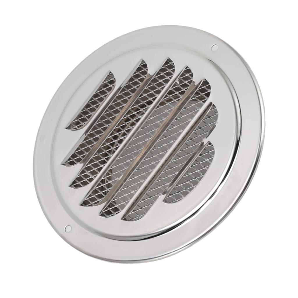 Air Ventilation Cover 304 Stainless Steel Round Exhaust Duct Grill Cap for Kitchen and Bathroom