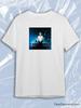 TeeSensation White Crew Neck Short Sleeve T-Shirt with Ryan Gosling Drive Movie Photo Print