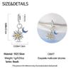 Original Copper Charms Luxury Sun Pendant Blue Moon Beads Fit Bracelet Diy Women Making Delicate Gift