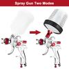 HVLP Spray Gun 1.4+1.7+2.0mm Nozzle Kit with Air Regulator Filters +10PCS No-clean Paint Mixing Cups High Quality Spray Gun