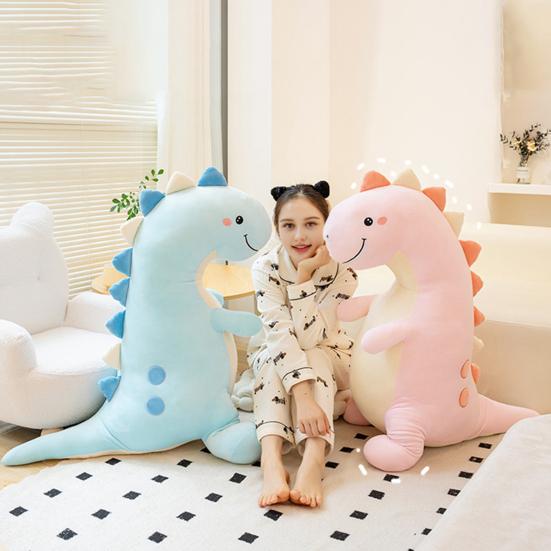 Cute Dinosaur Long Sleeping Pillow Dino Stuffed Animal Cute Couples Sleeping Companion Birthday Gift for Kids