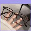 Retro Metal Tr Frame Eyeglasses With Blue Light Blocking For Men And Women
