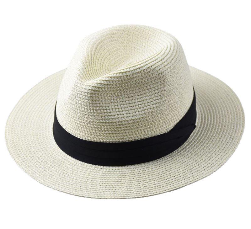 Trendy Plus Size Men's Panama Straw Hat for Sun Protection on Beach & Summer Travel