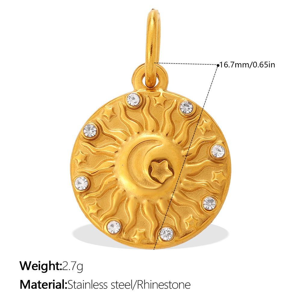 

European and American Cross-border Retro Creative Modeling Relief Multi-pattern Pendant Personalized Letters Plant Elements Jewelry Accessories 2026