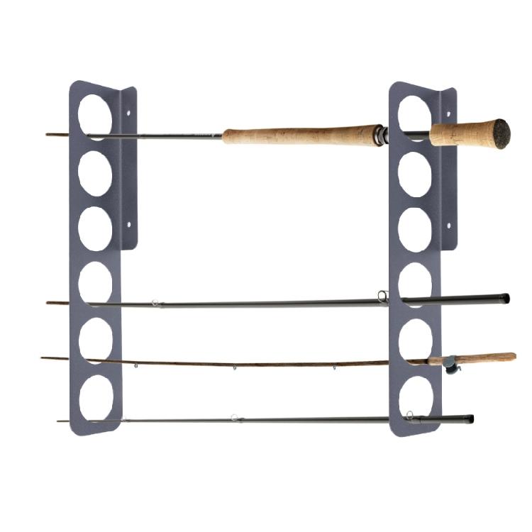 Horizontal Rod Stand 6/12-Rod Fishing Rod Holder Wall Ceiling Storage Rack Fishing Rod Holder Storage Tool Easy to Use