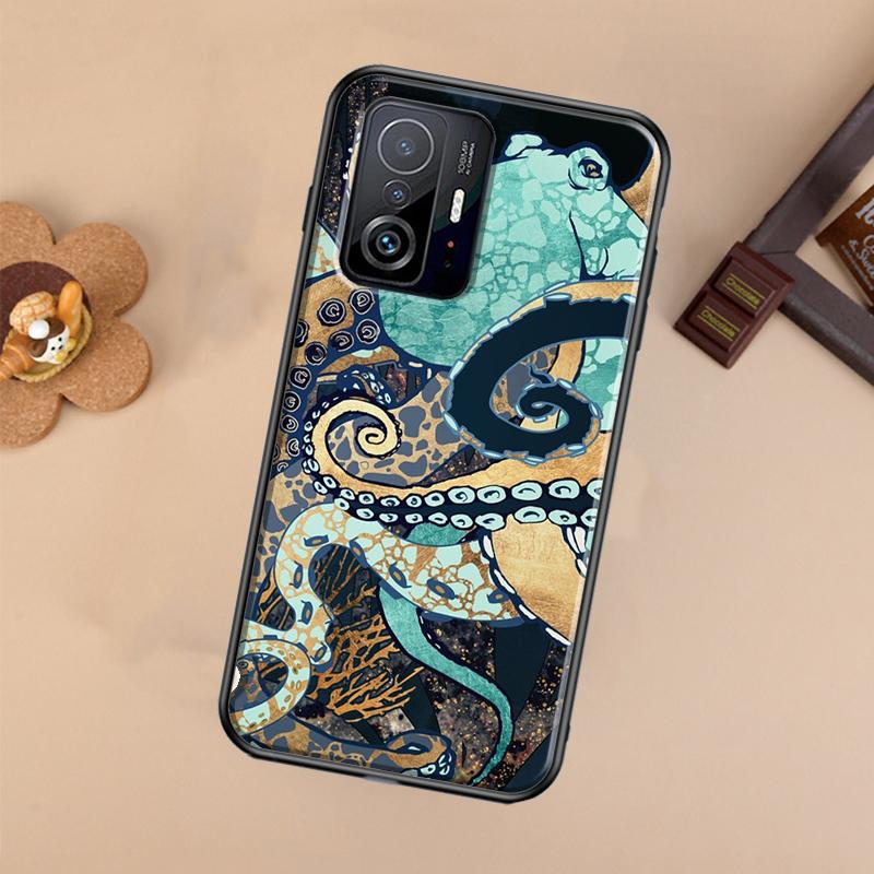 Marine Life Ocean Octopus Case For Xiaomi POCO X7 X6 X5 X3 Pro F3 F5 F6 M6 Pro 13 14 Ultra 11T 12T 13T 14T Pro Cover