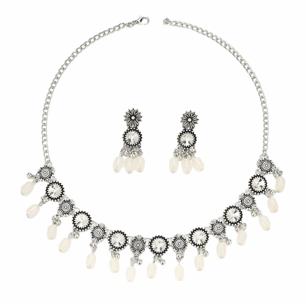 Earrings Wedding Bridal Accessories Water Drop Pendant Bridal Jewelry Set Bridal Accessories белый