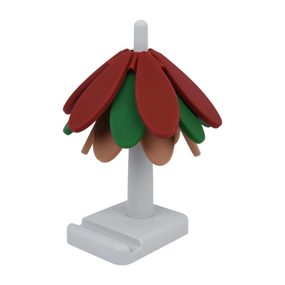 

Термостойкий коврик на стол в виде рождественской елки, складная подставка против ожогов, подставка для чайника, горячих кастрюль Grey-Square Base