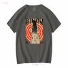 PREMIUM QUALITÄT Ringu Der Ring Sadako Samara Illustriertes T-Shirt Lang- oder Kurzarm Vintage Gewaschen Leicht Vielseitig Unisex