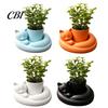 Artistic Desktop Planter 3D Printed Succulents Planter, Creative Mini Flower Pot with Sculptural Design, Small Desk Decor for Office Bedroom
