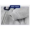 Boys Casual Letter Printed Fleece Lined Hooded Long Sleeve Zip Up Jacket