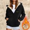 Women's Fashion Casual Sweatshirt Loose Zipper Cardigan Long Sleeve Hooded Jacket