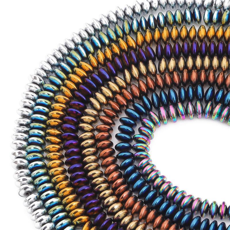 Handmade Nano-Plated Black Bile Round Beads: Electroplated DIY Jewelry Accessories