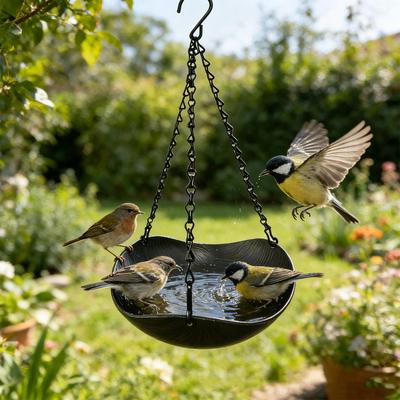 Bird Bath Bowl Vintage Weather-Resistant Decorative Bird Water Bowl Bath Plate For Garden Balcony Courtyard Backyard Lawn Tree
