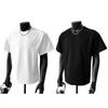 Men Crew Neck T-shirt Set-in Shoulder Solid Color Tee Breathable Loose Fit Casual Stylish Tee Shirt for Daily Life Street Office