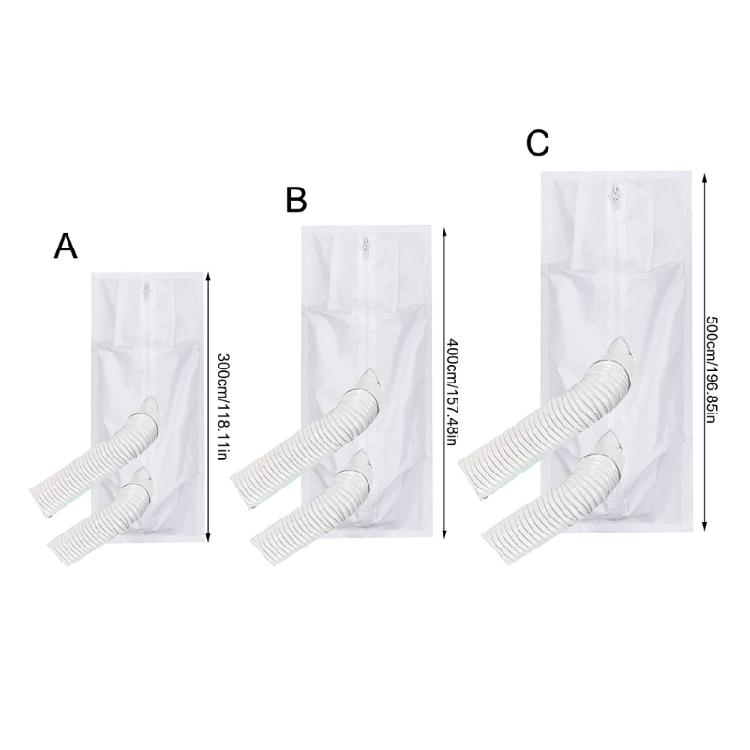 Tessuto Sigillante per Finestre e Porte Portatile Blocco d'Aria per Condizionatore Set Sigillante Flessibile Rimovibile Veloce per Condizionatore