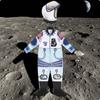 Kids Astronaut Costume Shiny Look Ribbon Streamers Prop Sm Rocket Horizontal