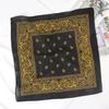 Unisex Hijab Men Women Black Cotton Bandana Hairband Cowboy Biker Sports Headwear Wrist Hairwrap Head Wrap Scarf Paisley Wraps
