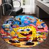 1PC bob And Friends Adventure Round Rug, Non-slip Chair Mat, Home Decor, Circle Carpet Perfect for Office, Bedroom, Living Room,Christmas gift