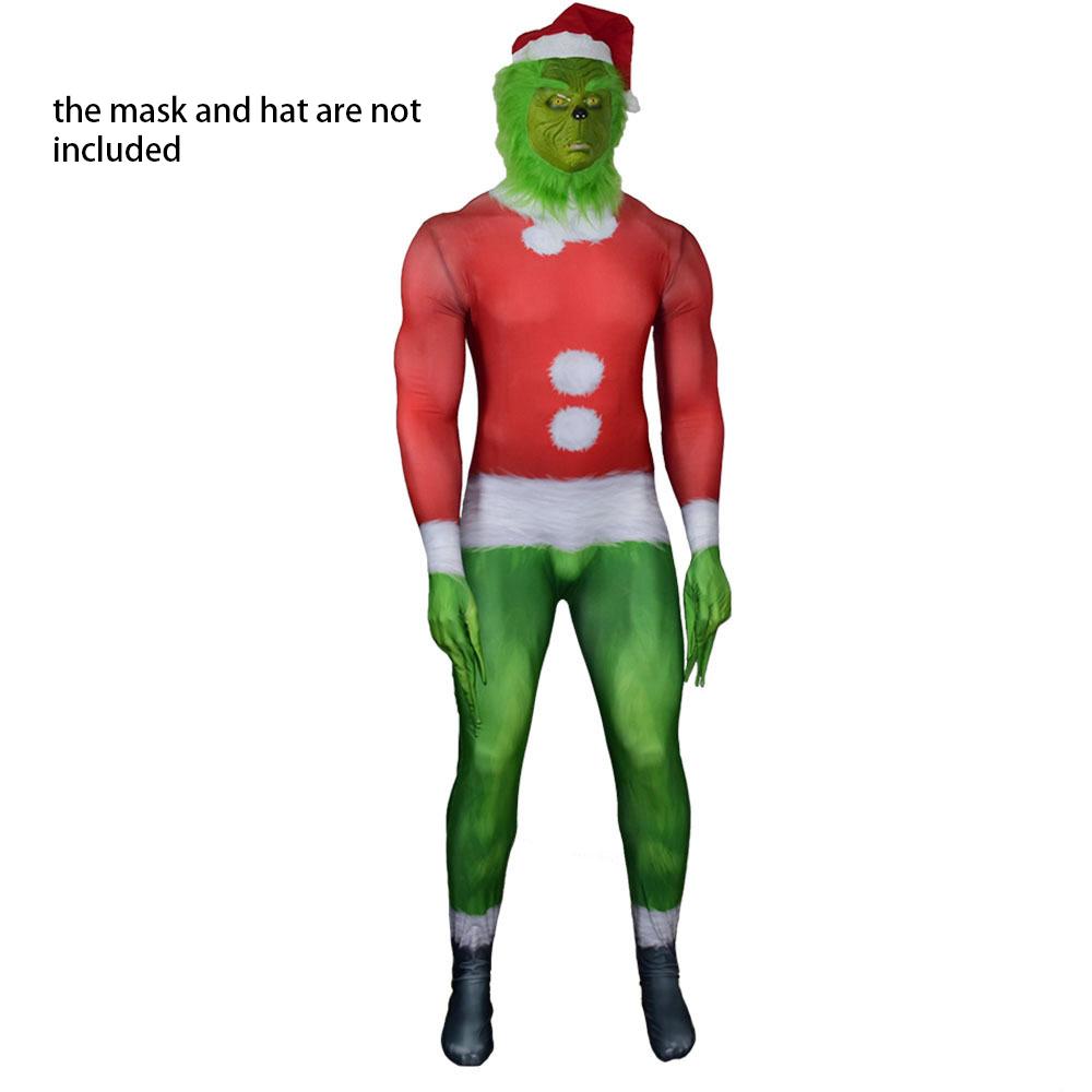 

Как украли Рождественский комбинезон Косплей Детский Взрослый Вечеринка Реквизит для макияжа Kid,XL