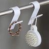 Kitchen bathroom heating bathroom creative transparent and strong plastic hooks no punching no nails S-shaped hooks S-hooks